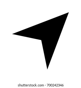 Icon arrow. Vector. Flat style black icon on white.