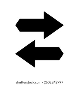Icon a arrows, isolated against a clean background.
