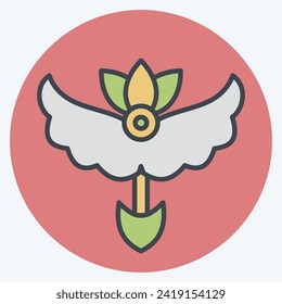 Icon Arrows. related to Hipster symbol. color mate style. simple design editable. simple illustration