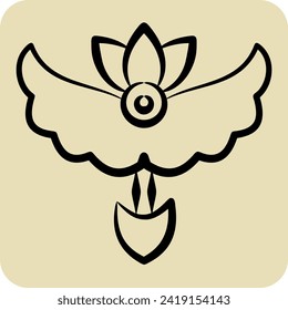 Icon Arrows. related to Hipster symbol. hand drawn style. simple design editable. simple illustration