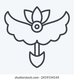 Icon Arrows. related to Hipster symbol. line style. simple design editable. simple illustration