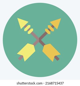 Icon Arrows. suitable for Wild West symbol. flat style. simple design editable. design template vector. simple symbol illustration