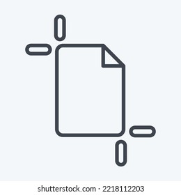 Icon Artboard. related to Graphic Design Tools symbol. line style. simple design editable. simple illustration. simple vector icons