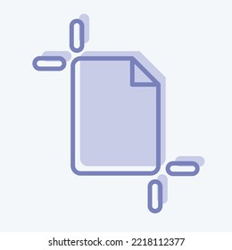 Icon Artboard. related to Graphic Design Tools symbol. two tone style. simple design editable. simple illustration. simple vector icons