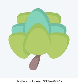 Icon Artichoke. related to Fruit and Vegetable symbol. flat style. simple design editable. simple illustration