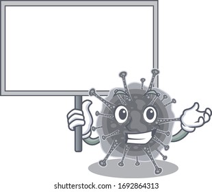 An icon of articulavirales mascot design style bring a board