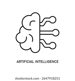 Icon a artificial intelligence, isolated against a clean background.