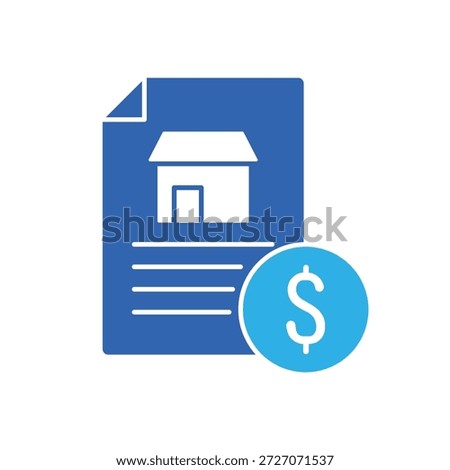 Icon a asset valuation and property estimation, isolated against a clean background.