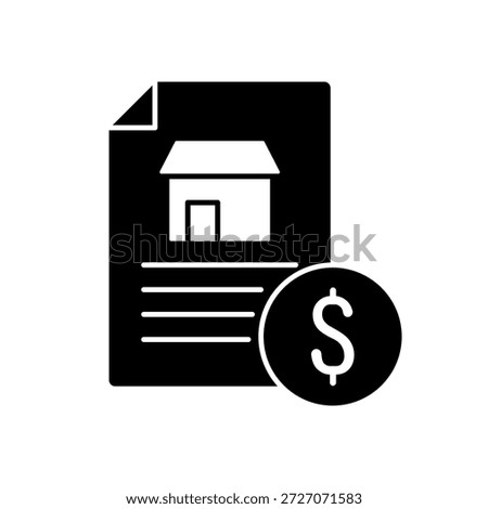 Icon a asset valuation and property estimation, isolated against a clean background.