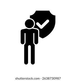 Icon a assurance, isolated against a clean background.