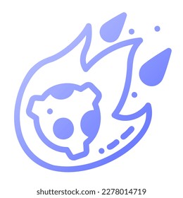 Icono Asteroide puede ser utilizado para aplicaciones web, infografía, etc