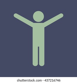 Icon of Athlete. Eps-10.