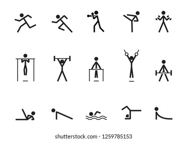 icon athlete, vector