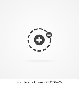 Icon of atom.