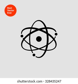 Icon of atom model