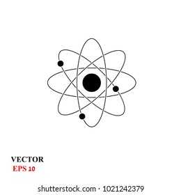 the icon of the atom. vector 