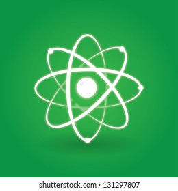 icon of the atomic model. for logo. eps10