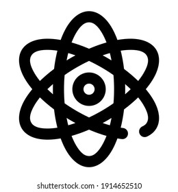 icon atomic physics using line style