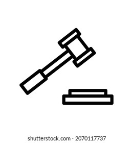 icon of attorney vector design