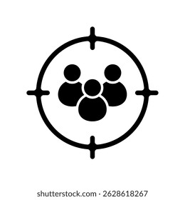 Icon a audience, isolated against a clean background.