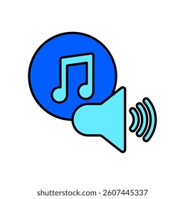 Icon a audio, isolated against a clean background.