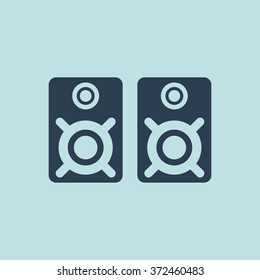 Icon of Audio Speakers. EPS-10.