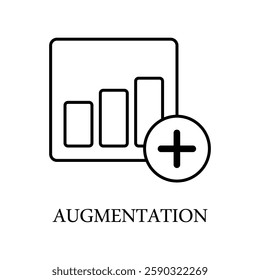 Icon a augmentation, isolated against a clean background.