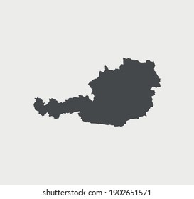 icon of Austria. map. vector illustration