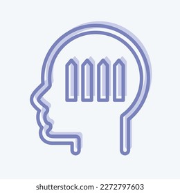 Icon Autism. related to Psychology Personality symbol. simple design editable. simple illustration