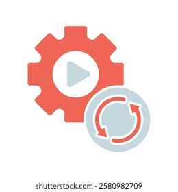 Icon a automation, isolated against a clean background.