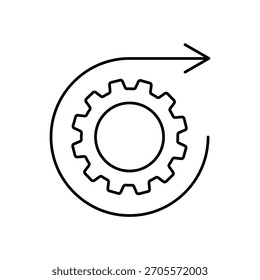 Ícone uma automação, isolada contra um plano de fundo limpo.