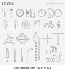 icon automotive mechanic vector design