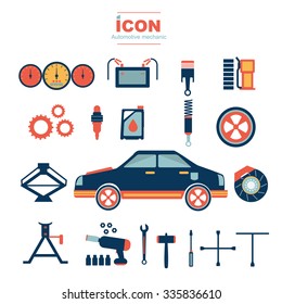 icon automotive mechanic vector design No 2