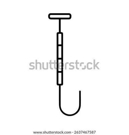 icon Avalanche Probe Climbing on white background vector
Vector line icon rock climbing, mountaineering, tourism
