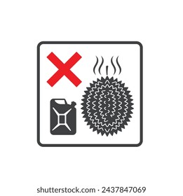 icon of avoid strong smell, odor free symbol, vector art.