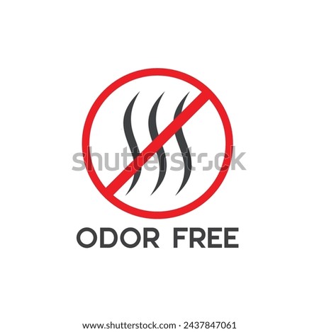 icon of avoid strong smell, odor free symbol, vector art.
