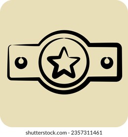 Icon Award 3. related to Award symbol. hand drawn style. simple design editable. simple illustration