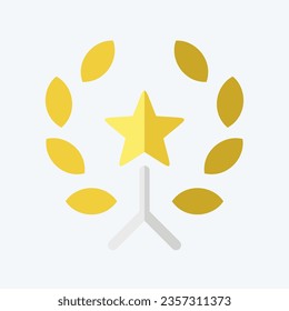 Icon Award 4. related to Award symbol. flat style. simple design editable. simple illustration