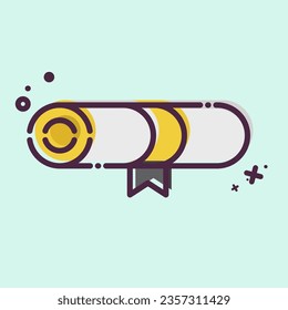 Icon Award 5. related to Award symbol. MBE style. simple design editable. simple illustration