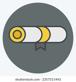 Icon Award 5. related to Award symbol. color mate style. simple design editable. simple illustration