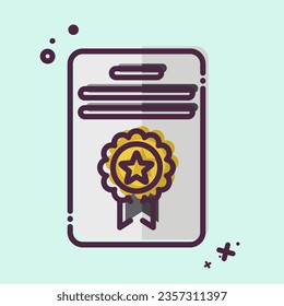 Icon Award 7. related to Award symbol. MBE style. simple design editable. simple illustration