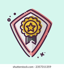 Icon Award 9. related to Award symbol. MBE style. simple design editable. simple illustration