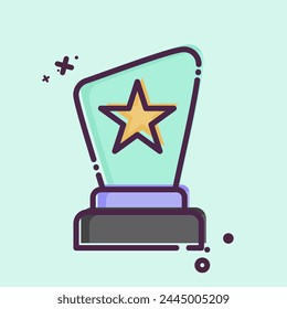 Icon Award. related to Entertainment symbol. MBE style. simple design illustration