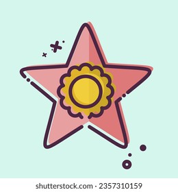 Icon Award. related to Award symbol. MBE style. simple design editable. simple illustration