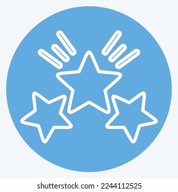 Icon Award Star 2. related to Stars symbol. blue eyes style. simple design editable. simple illustration. simple vector icons