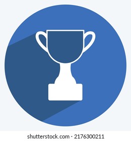 Icon Awards. suitable for digital web symbol. long shadow style. simple design editable. design template vector. simple symbol