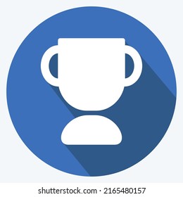 Icon Awards. suitable for Education symbol. long shadow style. simple design editable. design template vector. simple symbol illustration