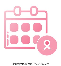 icon awareness world cancer day illustration, for web app etc