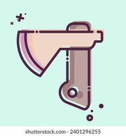 Icon Axe. related to Construction symbol. MBE style. simple design editable. simple illustration