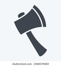 Icon Axe. related to Emergency symbol. glyph style. simple design illustration